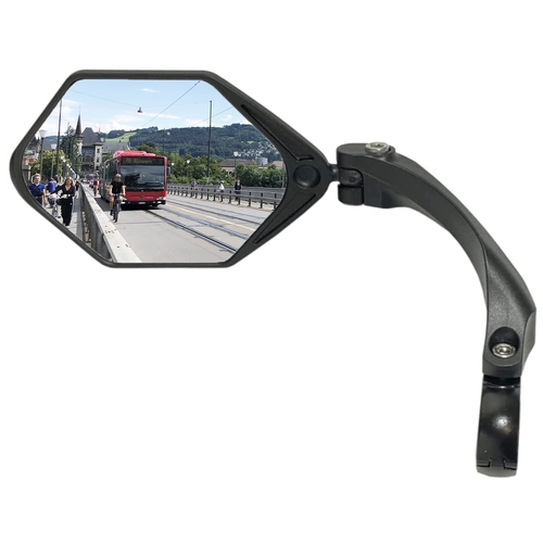 Mirror, for DIA 21-26mm H/Bar, for Left Hand side only, 109mm wide, 86mm height