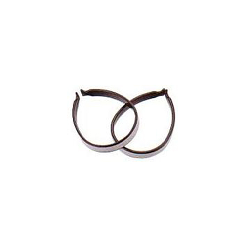 TROUSER BAND  Steel, Chrome with Reflective Strip  (Pair)