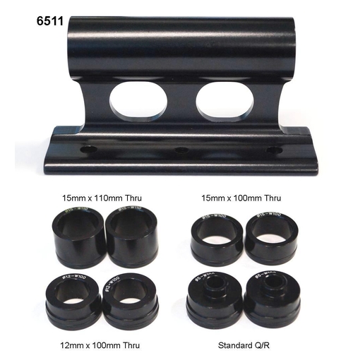 FORK MOUNT - Universal for M9,M12,M15 for W100mm and W 110mm black (suits BOOST & NON BOOST)