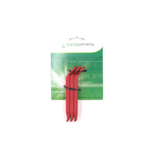 Tyre levers, nylon, red, set of 3