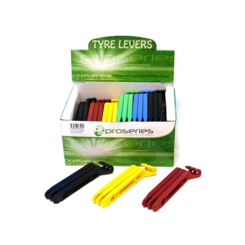 Tyre levers,  nylon, set of 3pcs, 30 sets per box, assorted color.