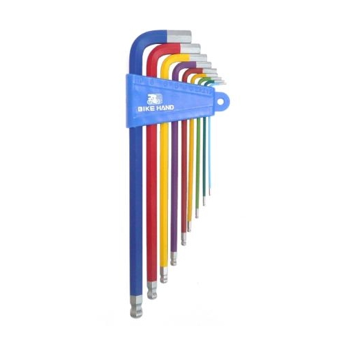 HEX KEY SET Coloured/Ball End, 1.5,2,2.5,3,4,5,6,8,10mm