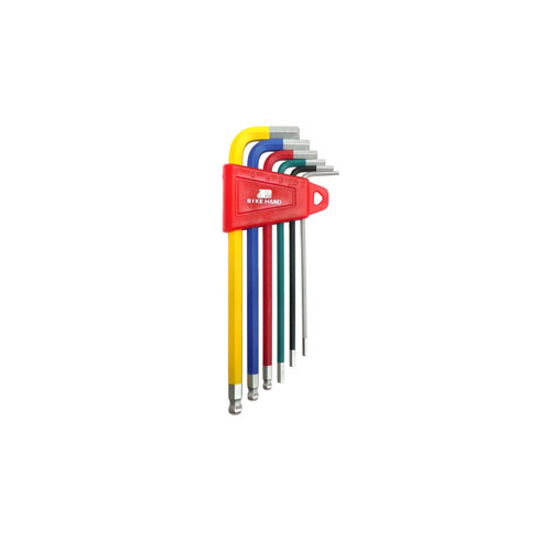 Tool, hexkey set 6, colors, w/holder, 2, ,2.5, 3, 4, 5, 6mm, w/ball end