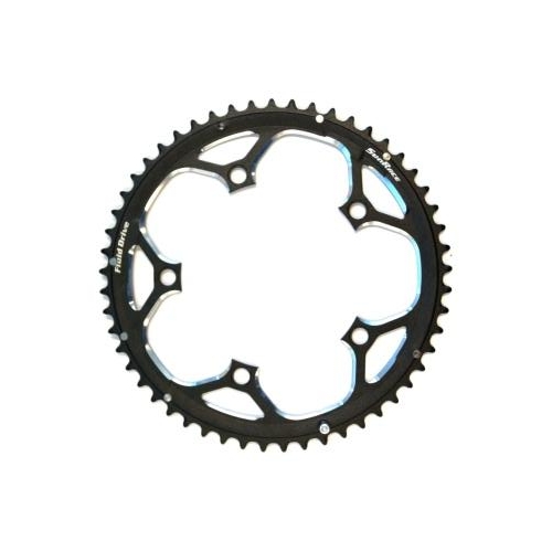 CHAIN RING  53T x 130 BCD, For 10 Speed, Alloy, BLACK