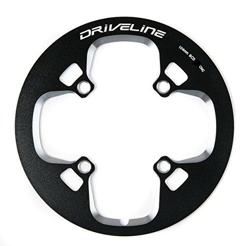 ChainGUARD  44T x 104 BCD , high quality , alloy 6061 CNC, w/bolts, black.