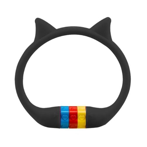 Children's Colours & Shapes Bike Lock - Black