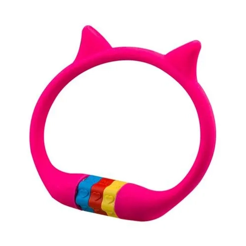 Children's Colours & Shapes Bike Lock - Pink