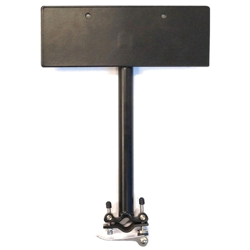 NUMBER PLATE HOLDER - Universal, For Vehicle Mounted Bicycle Carriers, Multi Fit Q/R Bracket  (avoid getting a fine for having your number plate obscu