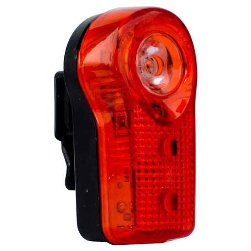 LIGHT Rear, 3 function 0.5watt, BATTERIES included, mounting Bracket included,  Six20 packaging