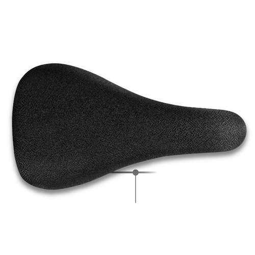 Saddle, JUNIOR vinyl top, plain black color, w/dia.25.4mm x 200mm black seat post. L:210 W:122mm ,  Quality DDK product made in Taiwan