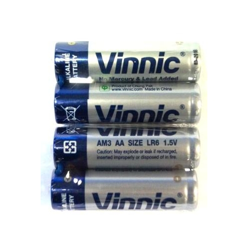 BATTERY - 'AA', Alkaline, 1.5V, AM3, LR6, 4 Per Pack
