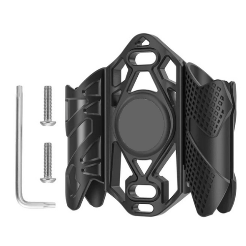 "Apple Airtag" & CO2 cartridge HOLDER, Mounts under bidon cage, w/T25 screws & tool & presentation card