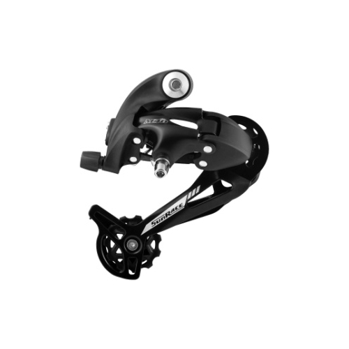 REAR DERAILLEUR - 7/8 Speed, Long Cage for 11-34T Cassette, with Bracket/hanger, for MTB, Mega Pulley, BLACK