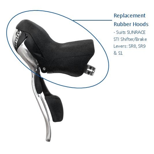 Rubber HOODS for SUNRACE STI Shifter & Brake Lever Combo's, SR8, SR9, S1