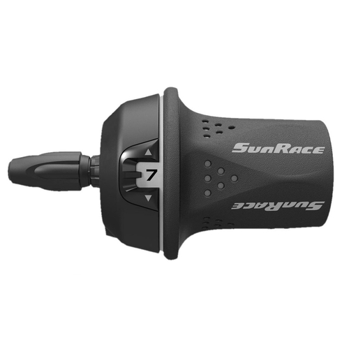 Twist shift, , right side,   7 speed, w/inner wire L: 2100m, gray,  Quality Sunrace product