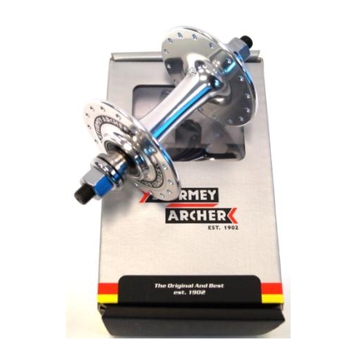 HUB  Front, Nutted, Sealed, Track, Sturmey Archer alloy silver M9 32H, HBT30-F , With  2 x Track Nuts