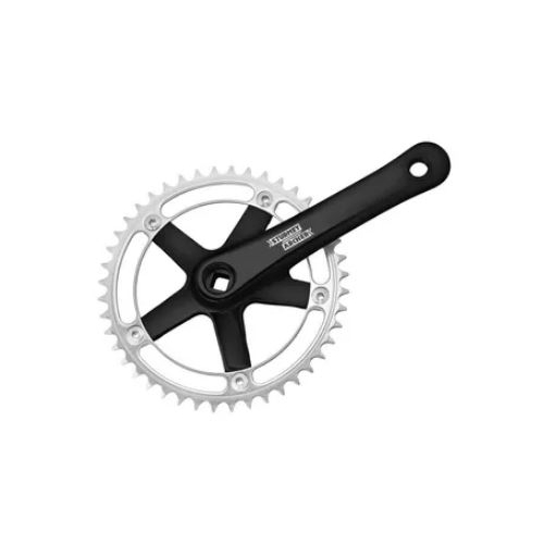Crankset Sturmey Archer 1/2x1/8, 48T alloy, BLACK crank w170mm (144 BCD)