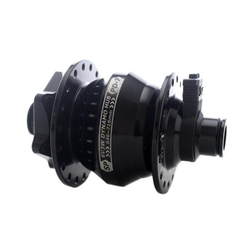 DYNAMO HUB  Shutter Precision, Model PD-7, 12mm Thru Axle, 100mm OLD, 32H, 6 Bolt Disc, Black