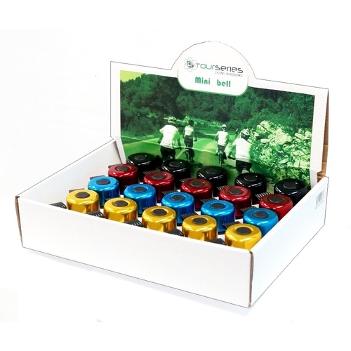 BELLS - Display Box of 20,  Bell (Black,Red, Blue, Gold )