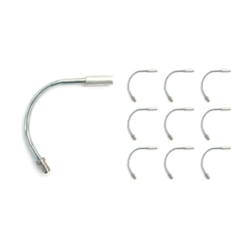 CABLE GUIDE  135 Degree Angle Noodle,  SILVER (Bag of 10)