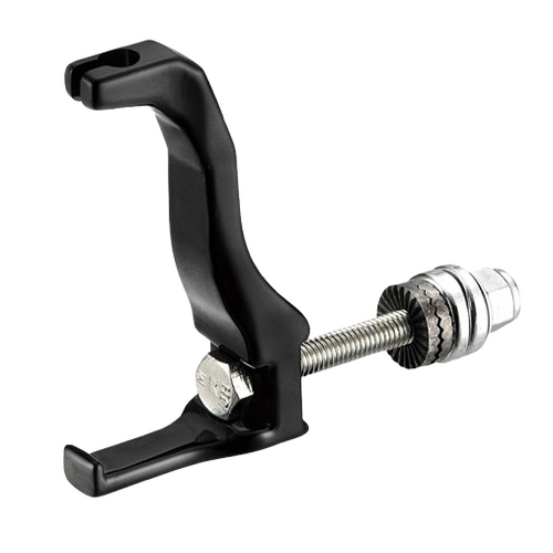 FORK CABLE HANGER - Alloy, BLACK, w/UCP nut type screw & nut w/o logo  (Sold Individually)