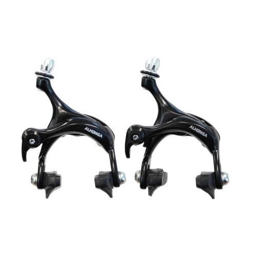  Brake Set, Caliper, 39-49mm Drop, w/QR, dual pivot, BLACK (Front & Rear)