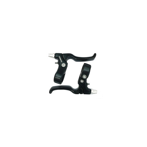 BRAKE LEVER - Alhonga, Caliper Brake, 2 Finger Type, Alloy, BLACK (Sold In Pairs)