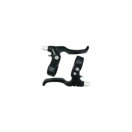 BRAKE LEVERS - PAIR,  Caliper Brake, 2 Finger Type, Alloy, BLACK