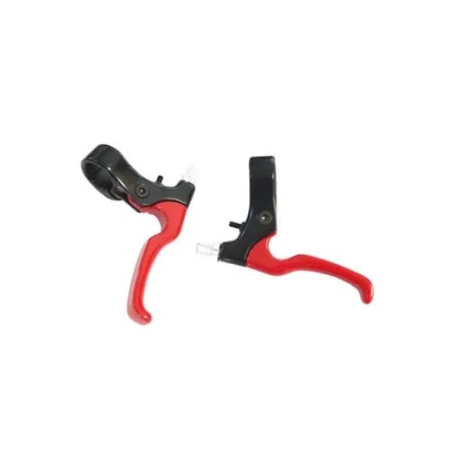 BRAKE LEVERS - For Caliper Brake, 2 Finger Type, Alloy, RED (Sold In Pairs)