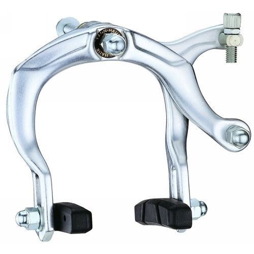 BRAKE - Tektro BMX Caliper Brake, 65-84mm Reach, Nutted, SILVER (Rear Only)