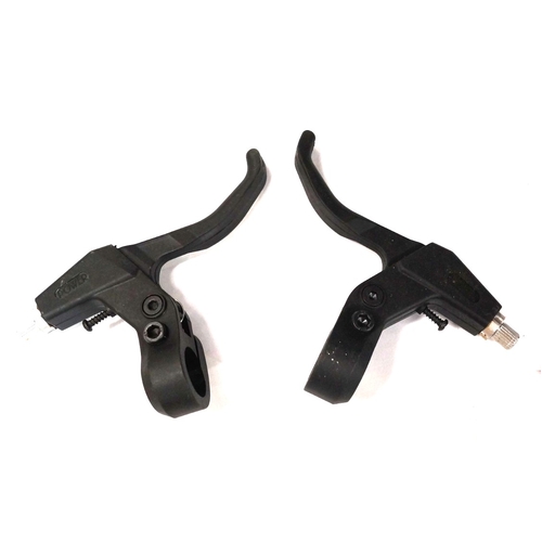 Brake levers, Resin with steel insert, BLACK (direct pull (v-Brake) 2 finger ), pair