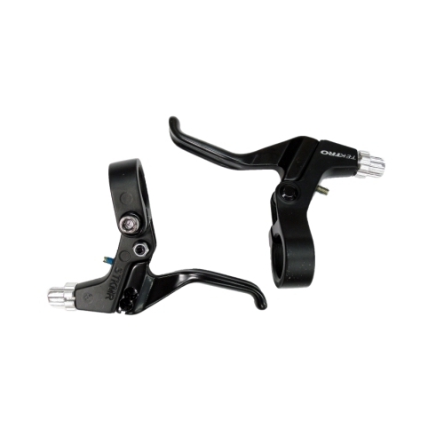 BRAKE LEVER - Tektro Brake Levers, 2 Finger Type, Works With Linear, Caliper, Cantilever & U Brakes, ALL BLACK (Sold In Pairs) (316AG)