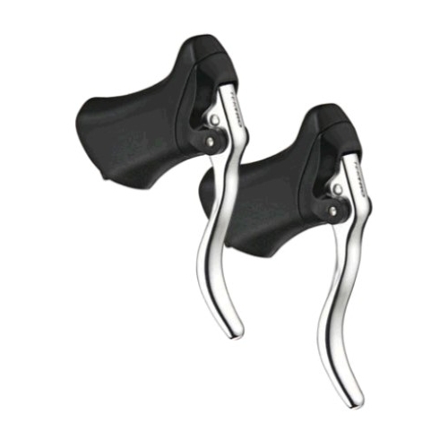 Tektro Brake Levers, RL-340 Q/R and return spring  SILVER/BLACK  (Sold In Pairs) Quality TEKTRO product
