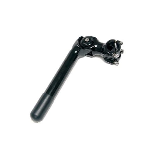 Quill Stem  --  110mm Ext, Adjustable 0 to 60 Degree, 185mm Height., 25.4mm Dia., 31.8mm BB, Black