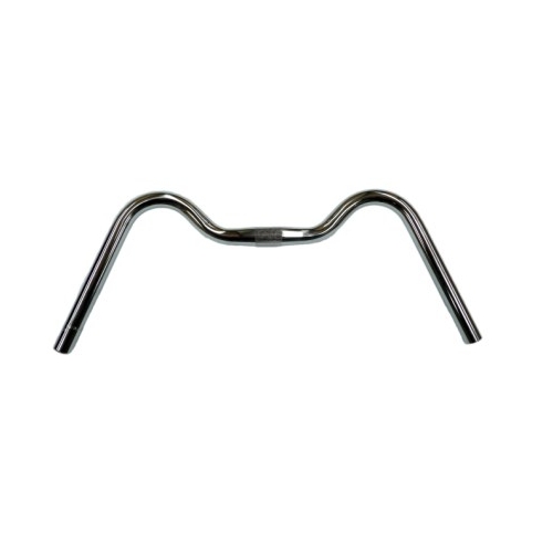 HANDLEBAR  25.4mm, W style steel CP, width 525mm