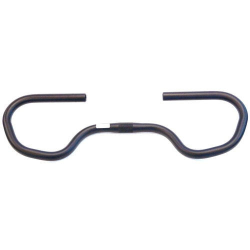 HANDLEBAR  25.4mm, 58cm Wide, Touring, Alloy, BLACK
