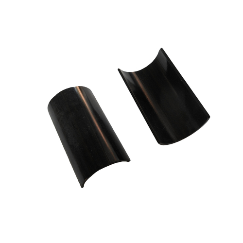 Shim for handlebar,  alloy, Dia.35mm x 31.8mm, width: 45mm, black color. To use a 31.8mm handle bar with a 35mm stem