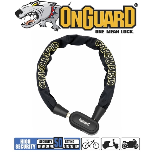 On Guard Fast Lock Chain Lock 90cm x 7.5mm 