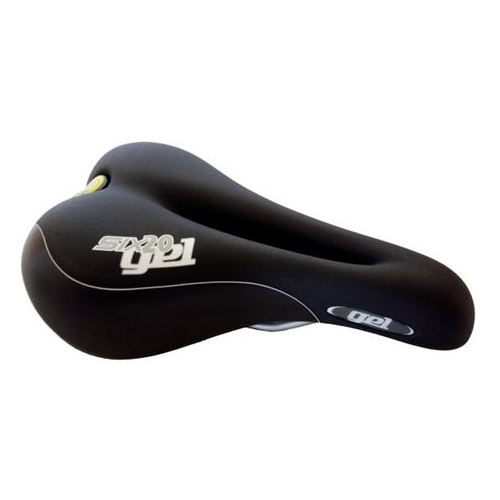 Saddle Black, MTB/Hybrid, Gel, Plush, O- zone cut out, 265mmL x 165mmW