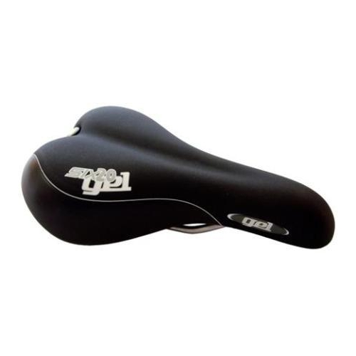 Saddle Black, MTB/Hybrid, Gel, Plush, Dual density base, 270 x 170mm
