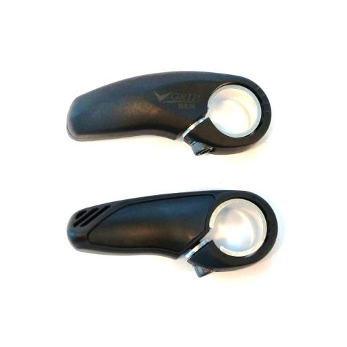 Bar Ends, Super light, nylon + fiber, black, L:70mm
