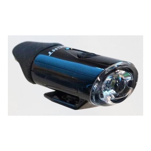 LIGHT  Front, D-Light, USB rechargeble, 4 functions, Ultra Compact, BLACK, 0.5Watt LED, 16 hours batt in Flashing