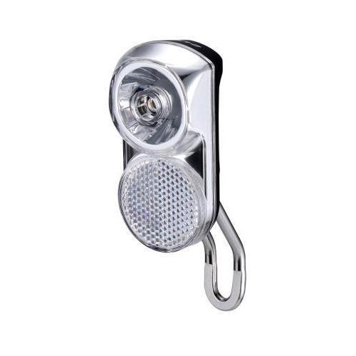 Dynamo Head Light,  D-Light, 0.5W LED, alloy, bolt on fork mount, w/ switch, w/ reflector