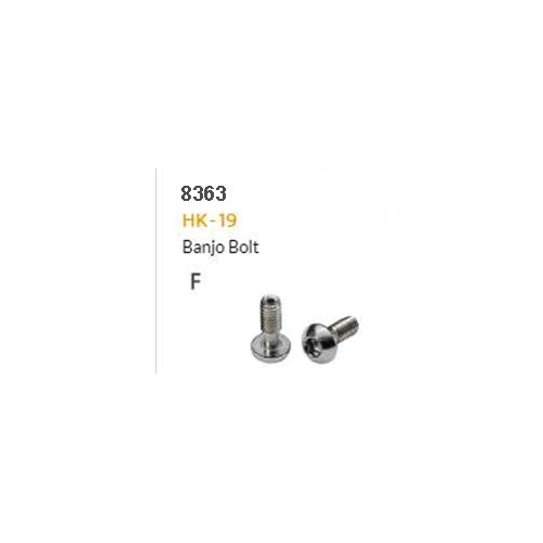 HYDRAULIC HOSE FITTING - F - HK-19, Banjo bag bolt,stainless,M6 x 17L (10 pack)