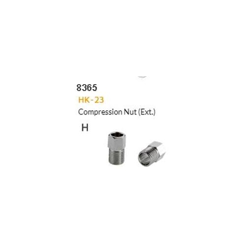 HYDRAULIC HOSE FITTING - H - HK-23 Compression nut,stainless,M8 x H8 x P0.75 x 16.5L. (10 pack)