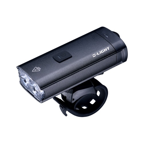 LIGHT,  Hi-Power, front, Alloy,  6 function, 1100 Lumen, w/USB recharge, w/2 mounting options - under computer or seperate h/bar mount, Quality D-Ligh