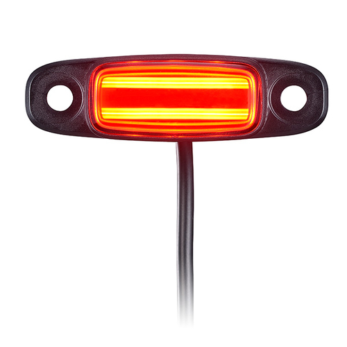 REAR LIGHT FOR E-BIKE - 2 Watt, 6-36V, SMD LED, w/1200mm cable, Carrier mounting, 50mm screw gap of bracket