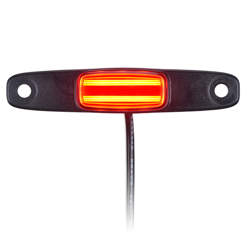 REAR LIGHT FOR E-BIKE - 2 Watt, 6-36V, SMD LED, w/1200mm cable, Carrier mounting, 80mm screw gap of bracket