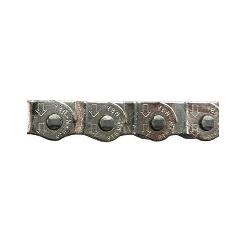 CHAIN - Half Link, 1/2 x 1/8 x 112L, Teflon Coated, SILVER (YBN MK-918)