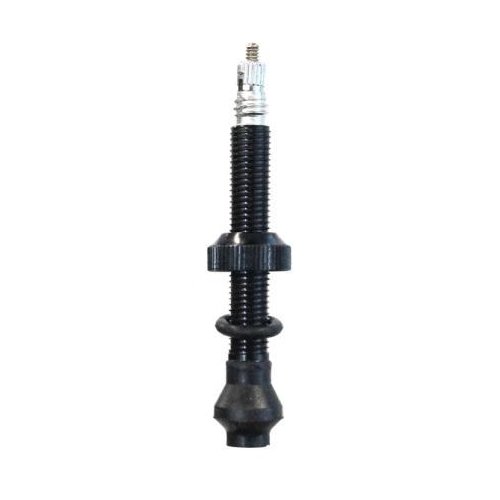 Tubeless Valve, Alloy, Black, w/ext O-ring, 45mm (Sold Individually) FV/PV
